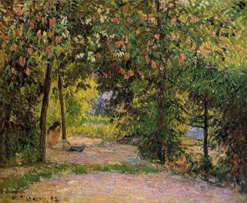 卡米耶 畢沙羅 The Garden in Spring, Eragny 卡米耶 畢沙羅 The Garden in Spring, Eragny